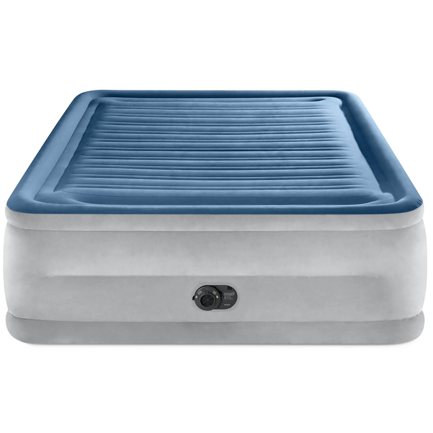 Front. Intex - Dura-Beam: Comfort-Plush Air Mattress 22" Queen - Multicolored.