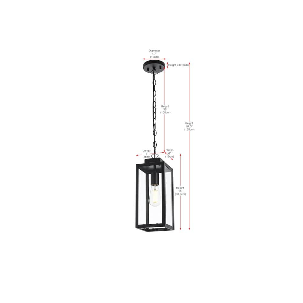Elegant Lighting - Hilton 7 inch Outdoor Pendant - Black price history on PriceWatchPro
