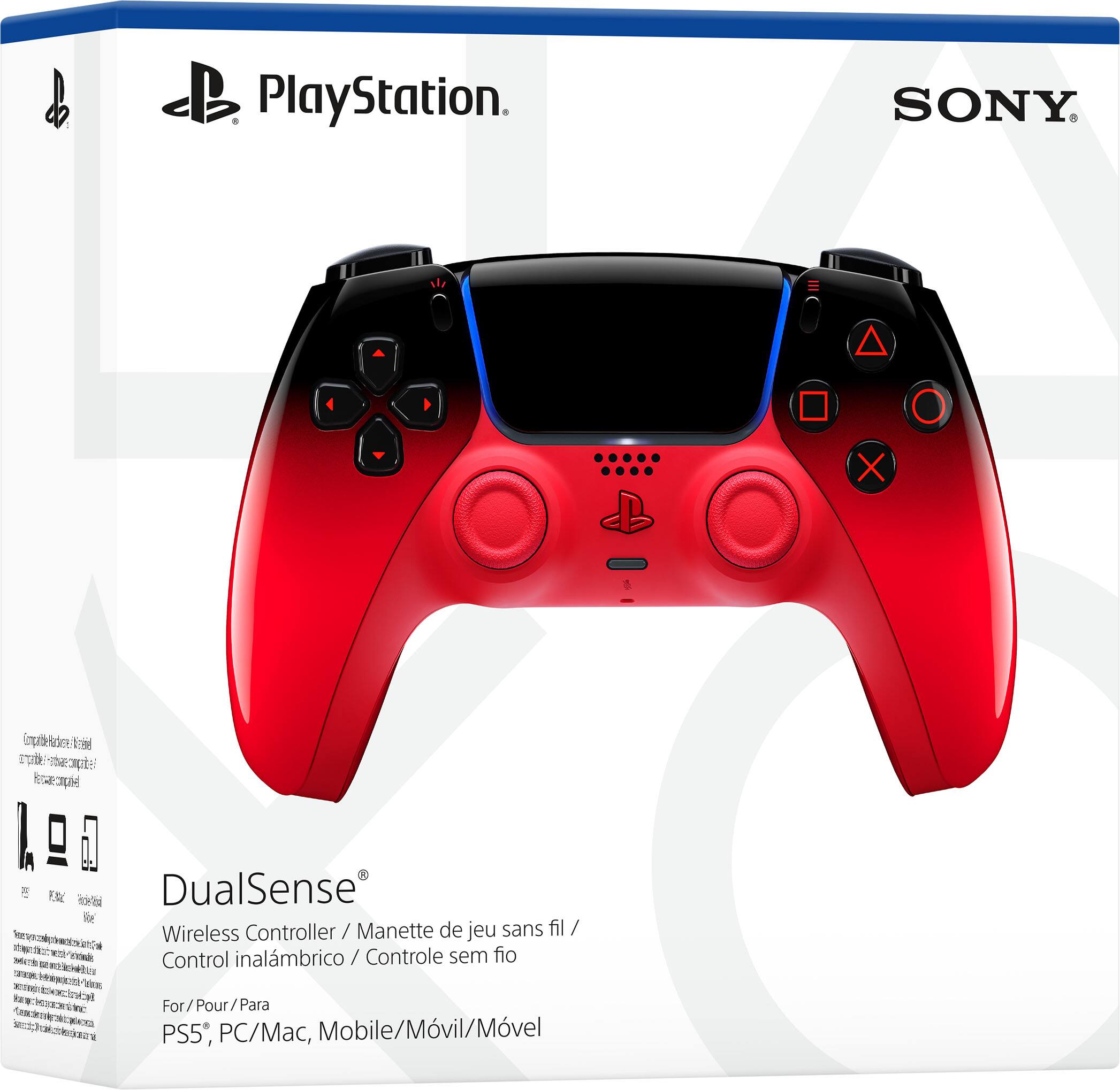 PlayStation. SONY. DualSense Wireless Controller / Manette de jeu sans fil / Control inalámbrico / Controle sem fio For/Pour/Para PS5, PC/Mac, Mobile/Móvil/Móvel