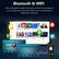 Bluetooth & WIFI
Built-in Bluetooth hands-free system and built-in microphone. You can play music and make calls via your mobile phone's Bluetooth connection.