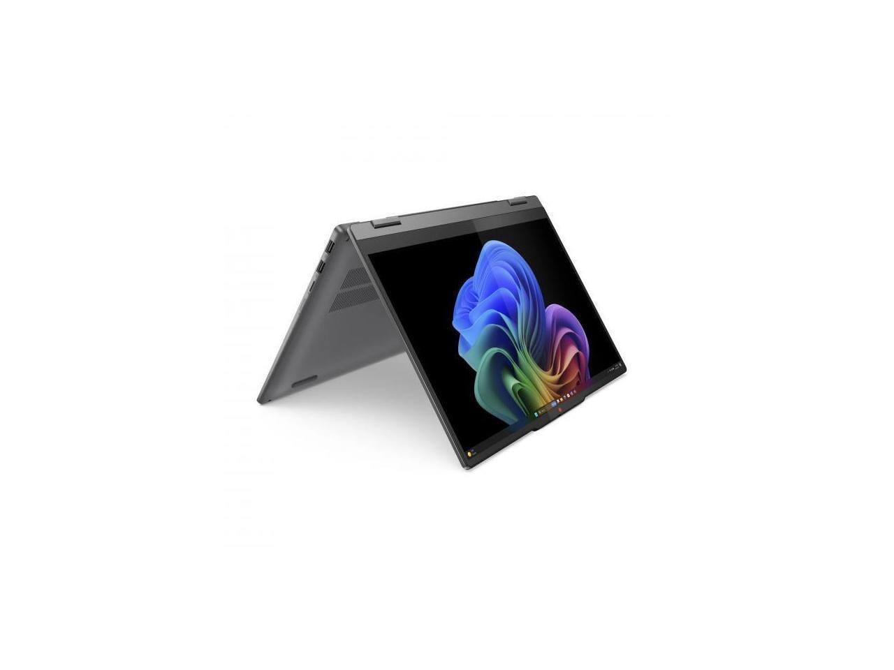 Alt View 2. Lenovo - Lenovo IdeaPad 5 2-in-1 14" Touch - Snapdragon X1P-42-100 3.4GHz - 16GB - 1TB SSD - Windows 11 - Adreno GPU - Wi-Fi 7 - Gray.