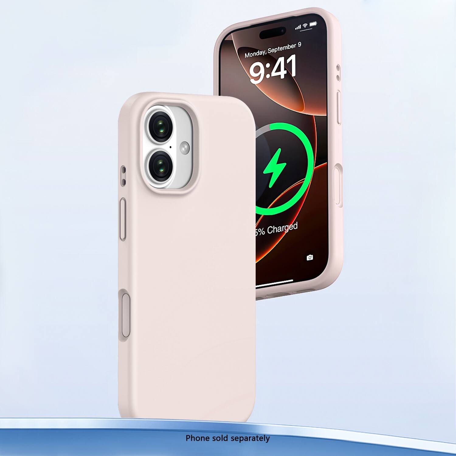 Monday, September 9  
9:41  
5% Charged  

Phone sold separately