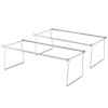 Front. Staples - Adjustable Hanging File Frame, Letter Size, 2/Pack - Gray.