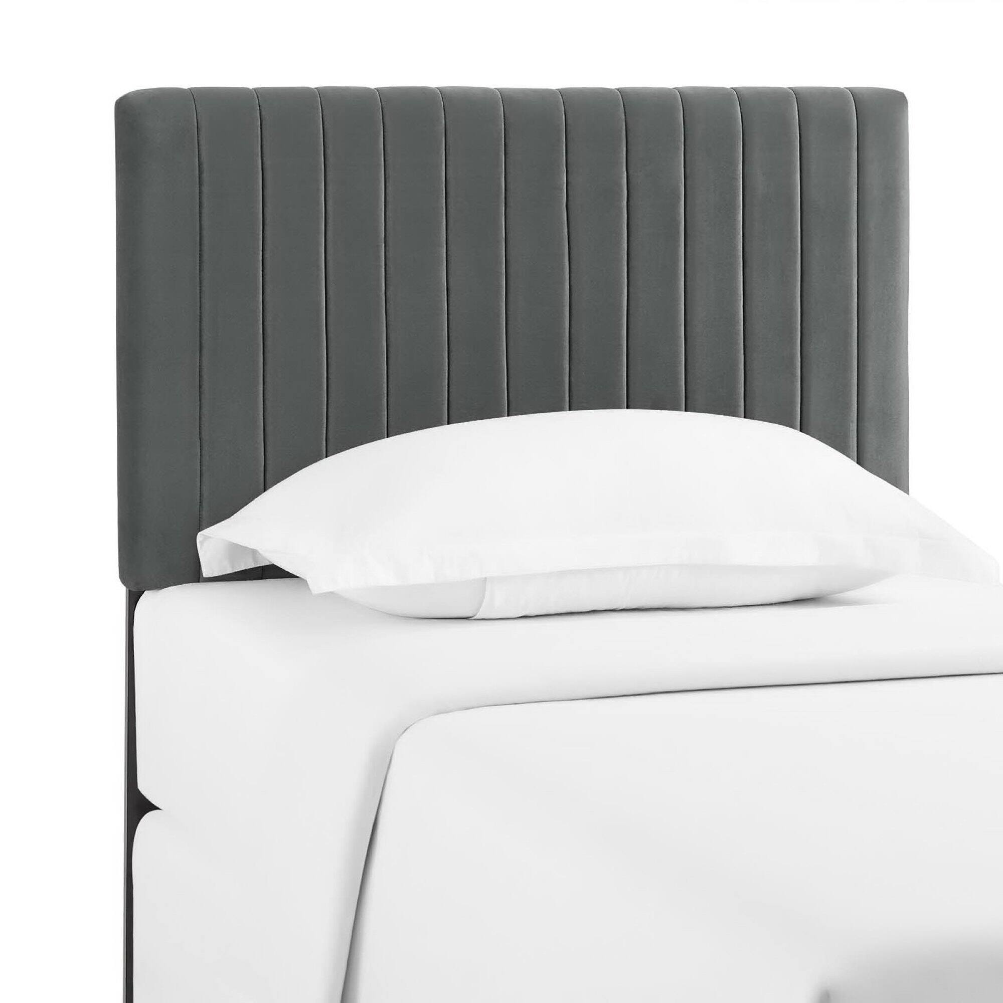 Alt View 3. Modway - Keira Performance Velvet Twin Headboard by Modway - Gray.