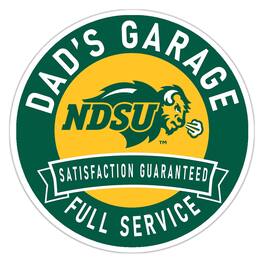 Fan Creations - NDSU Bison 16" Dad's Garage Wood Sign - Multicolor