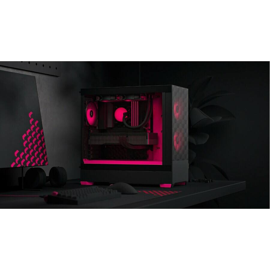 Left. Fractal Design - Pop Air RGB Computer Case - Magenta.