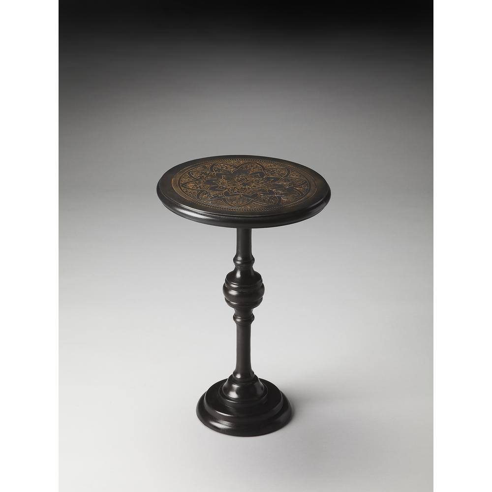 Back. Butler Specialty - Selma Metal Side Table - Black.