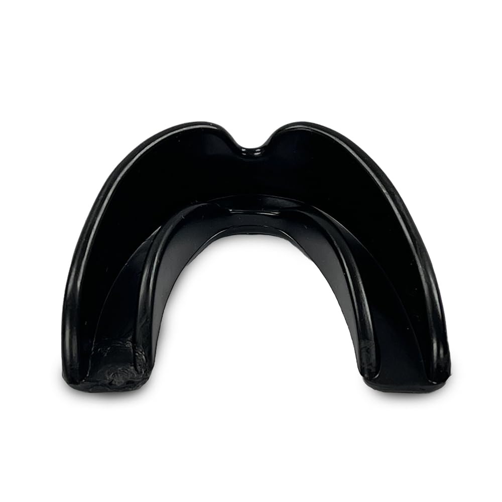 Alt View 4. Amber Sporting Goods - Custom Fit Sports Mouthpiece for MMA & Boxing, Comfortable Protection, Black – Pack of 10 - Black.