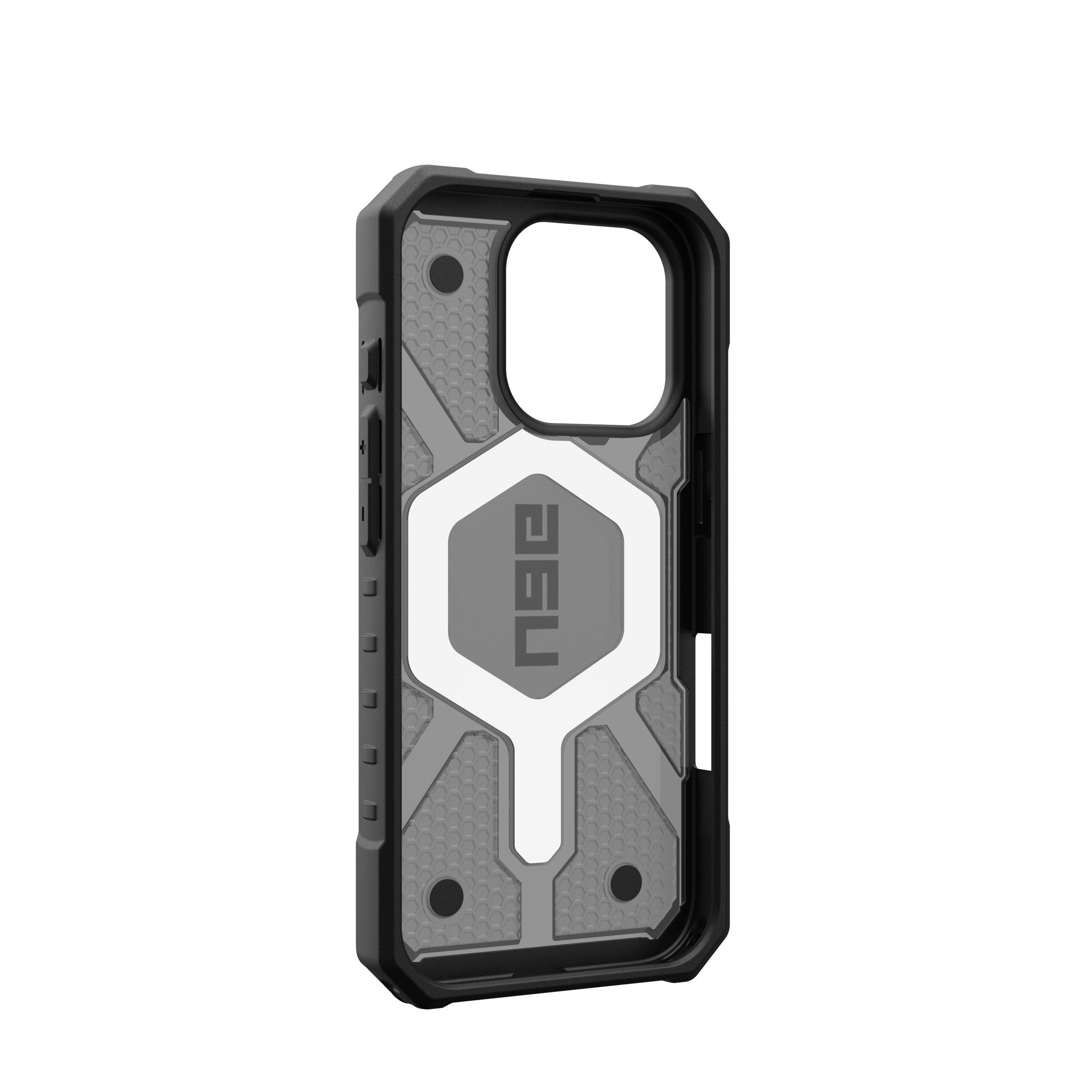 Alt View 5. UAG - Pathfinder Clear Case with Magsafe for Apple iPhone 16 Pro - Ash.