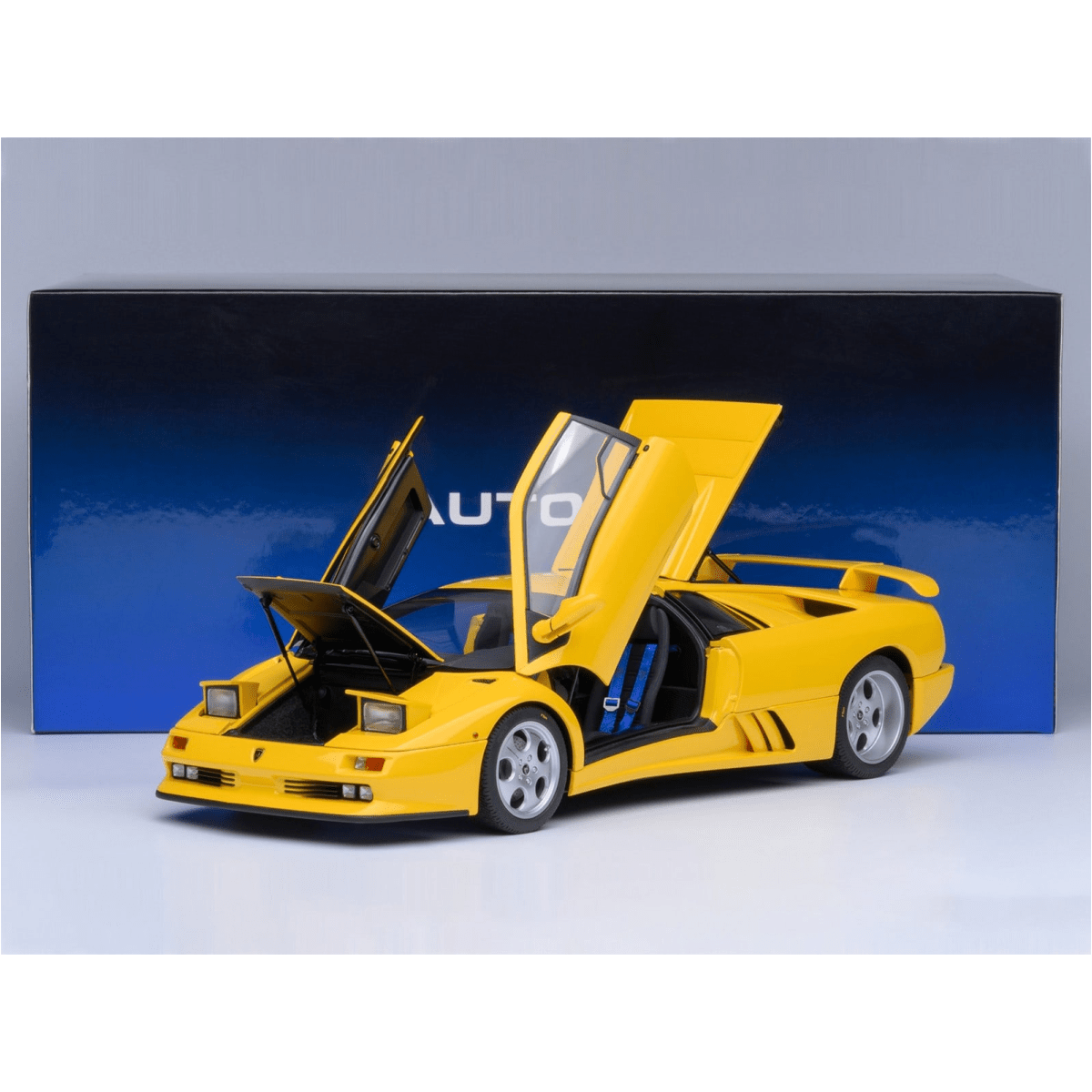 Alt View 9. Autoart - Lamborghini Diablo SE30 Jota Superfly Yellow 1/18 Model Car by Autoart.