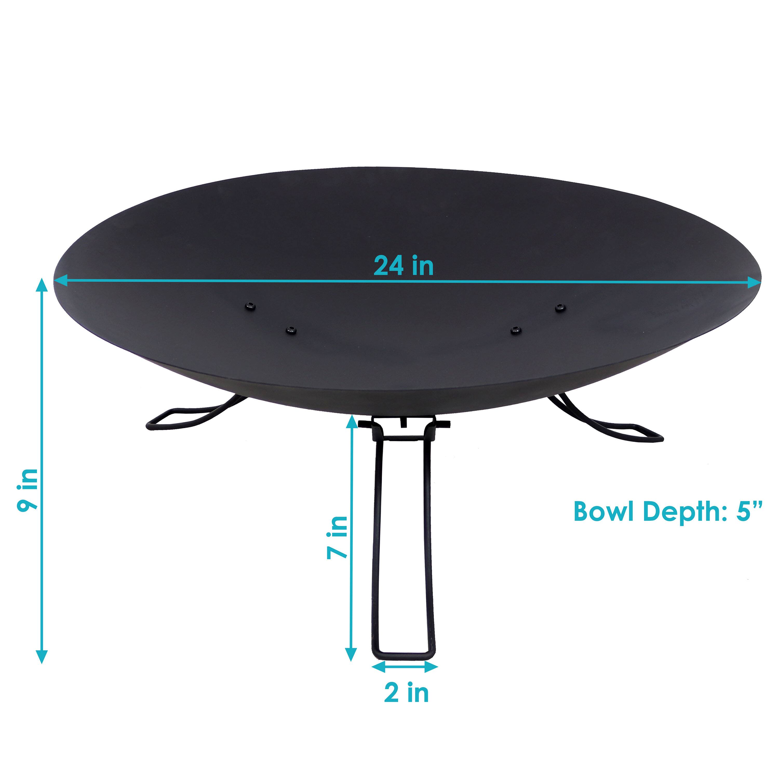 24 in  
9 in  
7 in  
2 in  
Bowl Depth: 5"