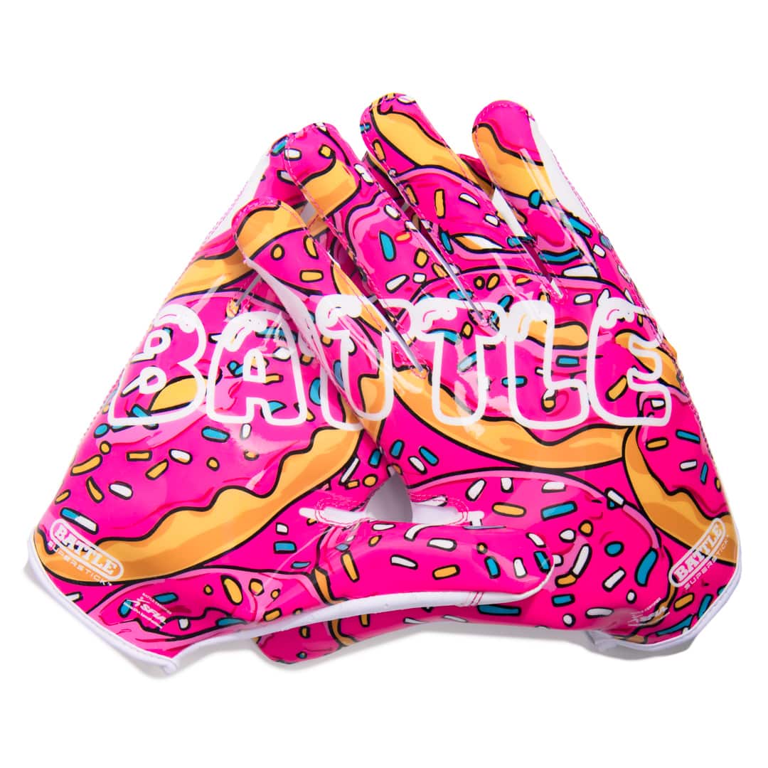 "Battle Sports - Doom Speed Receiver Football Glove, ""Donuts"", Adult, 3XL - Pink/White" price history on PriceWatchPro
