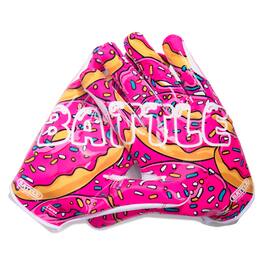 Battle Sports - Doom Speed Receiver Football Glove, "Donuts", Adult, 3XL - Pink/White