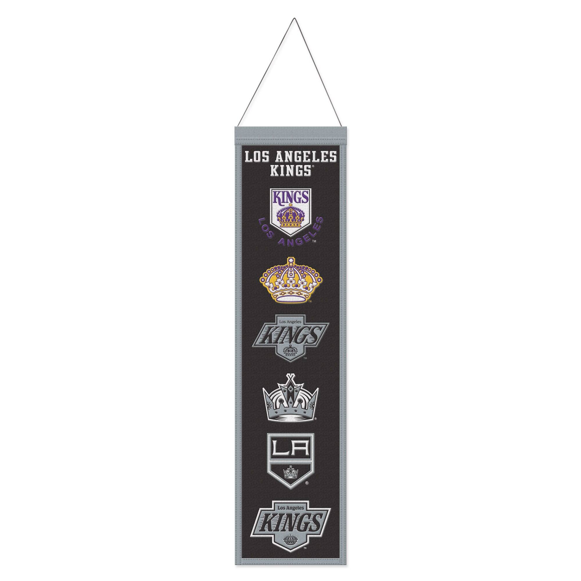 WinCraft - Los Angeles Kings 8" x 32" Wool Evolution Banner - Multicolor