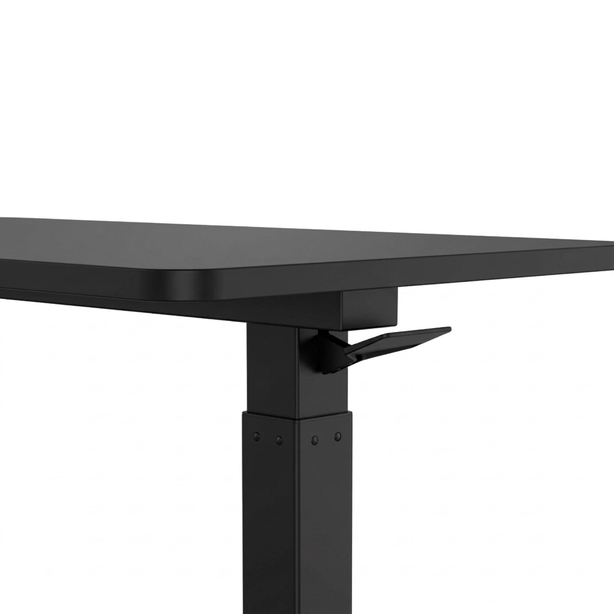 Alt View 3. FlexiSpot - H7 Mobile Workstation and Overbed Table with Gas Lift - 32x18 - Black.