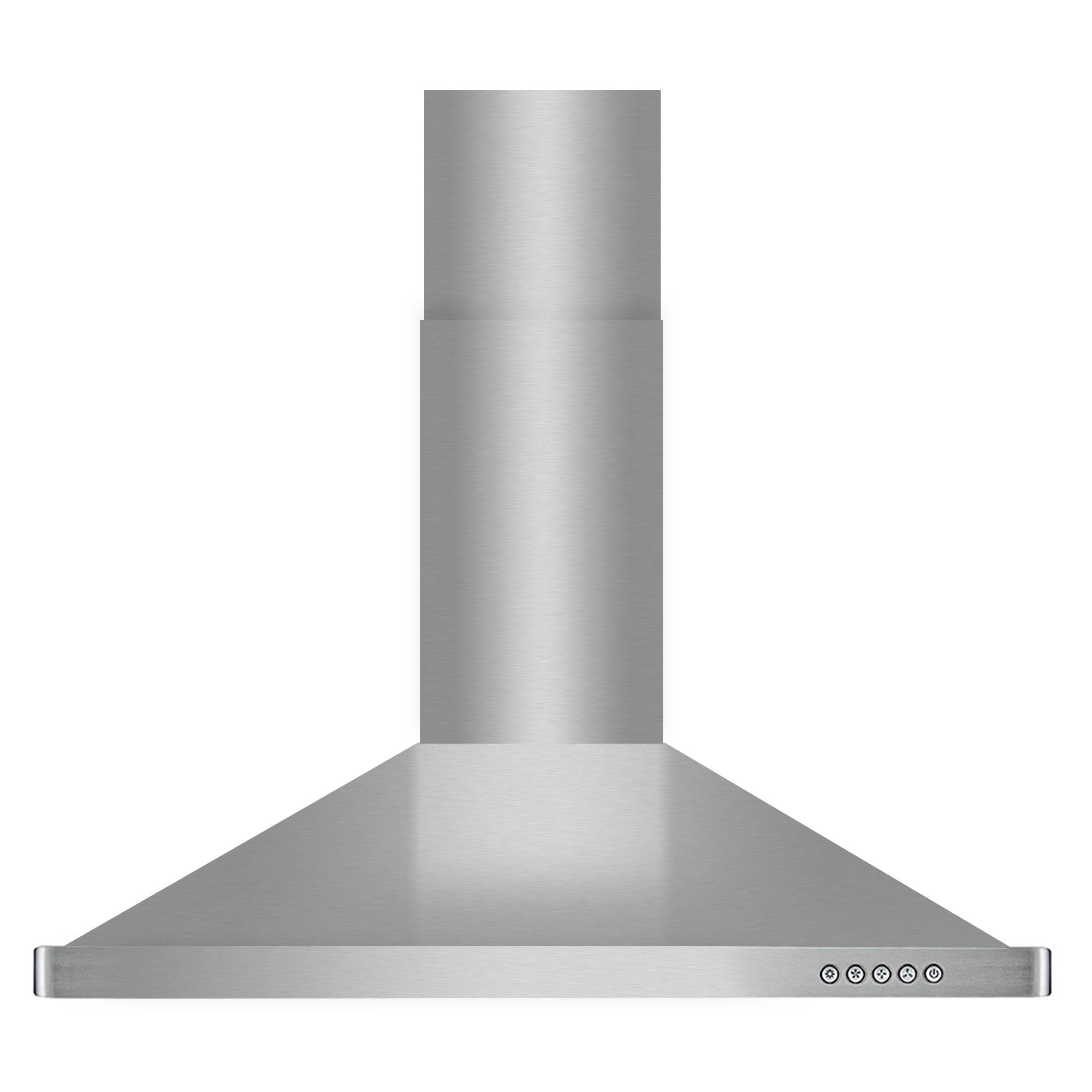 Alt View 1. COSMO - COS-63190 36 in. Vista Collection 380 CFM Ducted Wall Mount Range Hood, Button Controls, LED Lights - Stainless Steel.