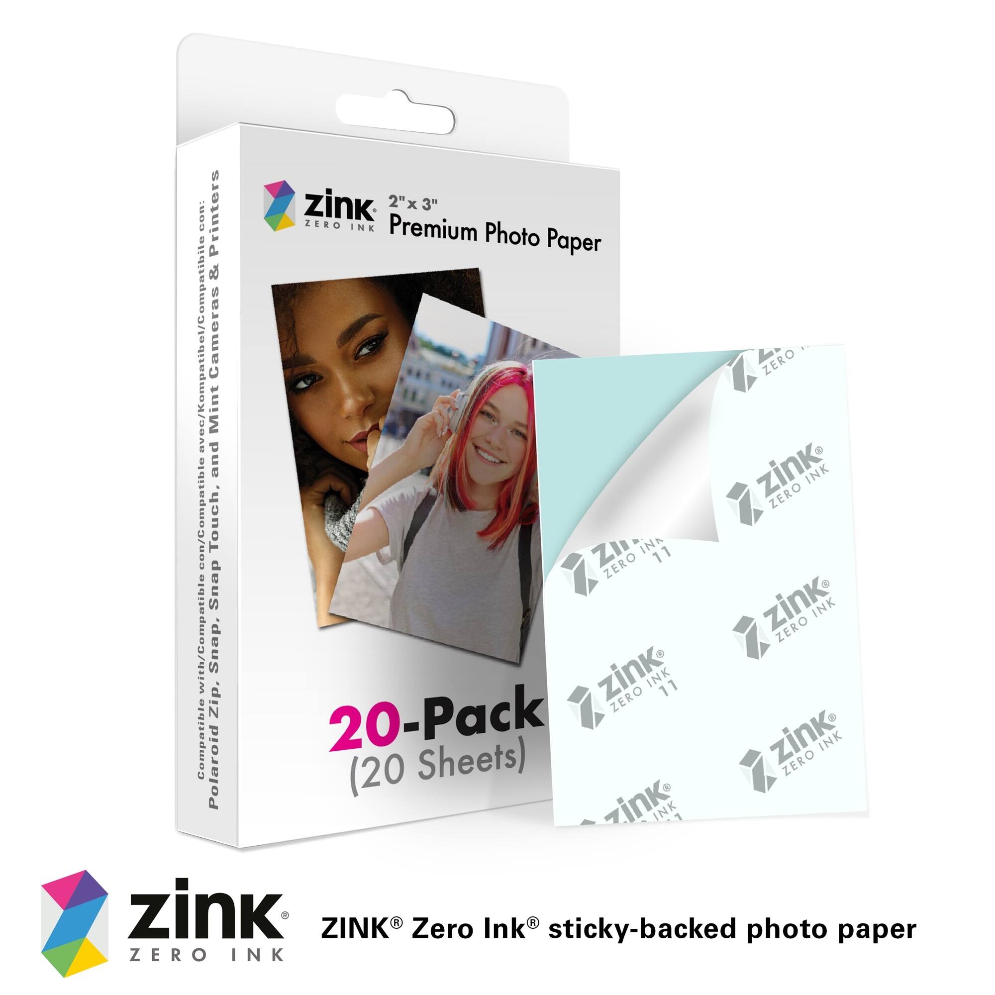 Zink Photo Paper 2x3