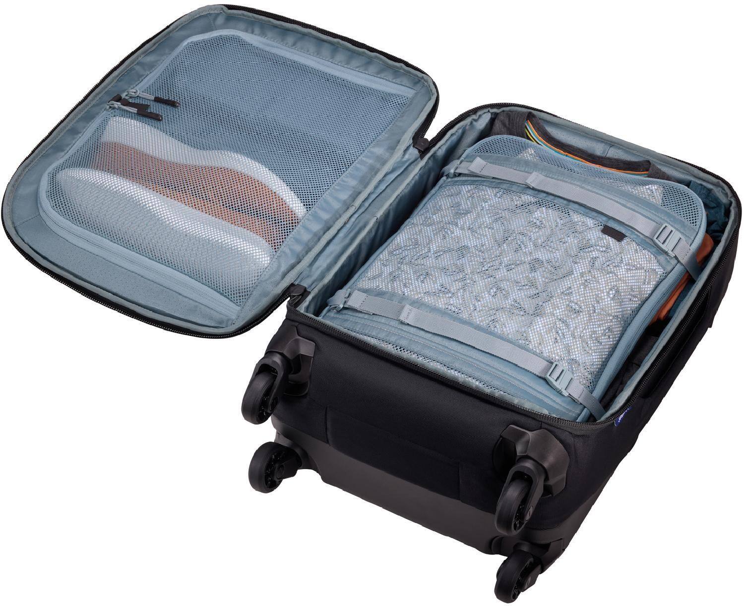Back. Thule - Subterra 2 Carry-On Spinner Suitcase – Compact 22" Travel Luggage - Black.