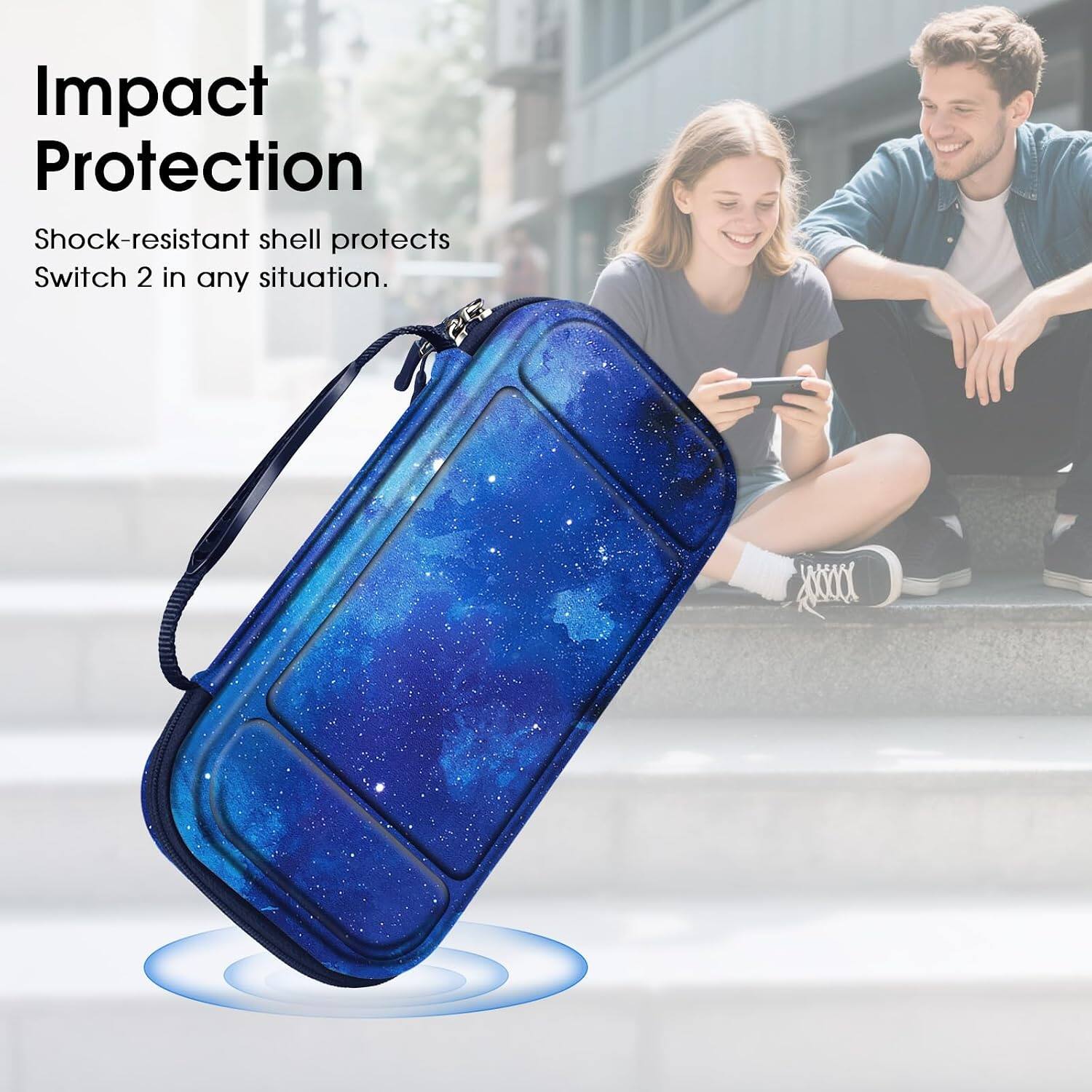 Impact Protection  
Shock-resistant shell protects Switch 2 in any situation.