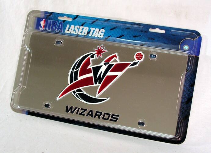 Washington Wizards - Throwback Logo - Acrylic License Plate Laser Tag