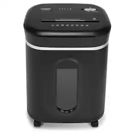 Aurora - AU1800XA Anti-Jam Heavy Duty 18-Sheet Crosscut Paper and CD Shredder / 6 Gallon Pullout Basket / 30 Min Run Time - Black