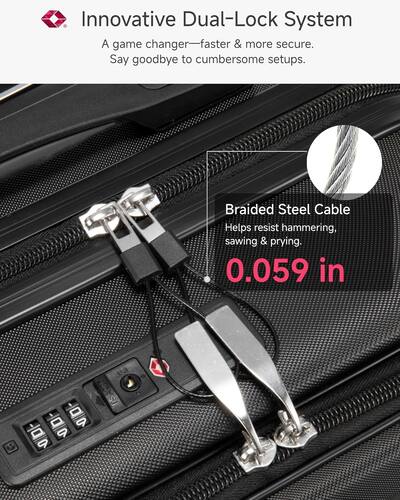 LUGGEX 5 Piece Expandable Hardside Luggage Set with Tote and LUGGEX 5 Piece Expandable Hardside Luggage Set with Tote and