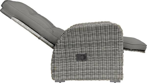 Alt View 1. Elle Decor - Elle Decor Vallauris 3-Piece Outdoor Reclining Chair Set, Grey - Grey.