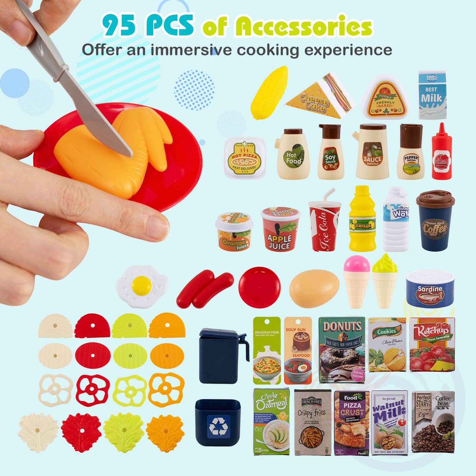 95 PCS of Accessories Offer an immersive cooking experience

- TICO Cheese
- Coke CANE
- FREEMLY SASED
- CP O BEST Milk
- 1 5s HOT PIZZA
- ANST DELIVERY
- Hot Food
- Soy Savoi SAUCE
- PEPPER
- Orange Juice
- APPLE JUICE
- IcCola
- DERORES
- Wa I - Coffee
- Sardine
- DEUAIS
- 1O0D SOUP
- BUN
- DONUTS
- Retchup
- Cookies
- Trauh semate
- Bes Fam
- TATU
- BP SEAFOOD
- CEA
- Obole
- Oatmeal
- FRENCIRES
- Crispy fries
- - - - - - - - - - - - - - - - - - - - - - - - - - - - - - - - - - - - - - - - - - - - - - - - - - - - - - - - - - - - - - - - - - - - - - - - - - - - - - - - -