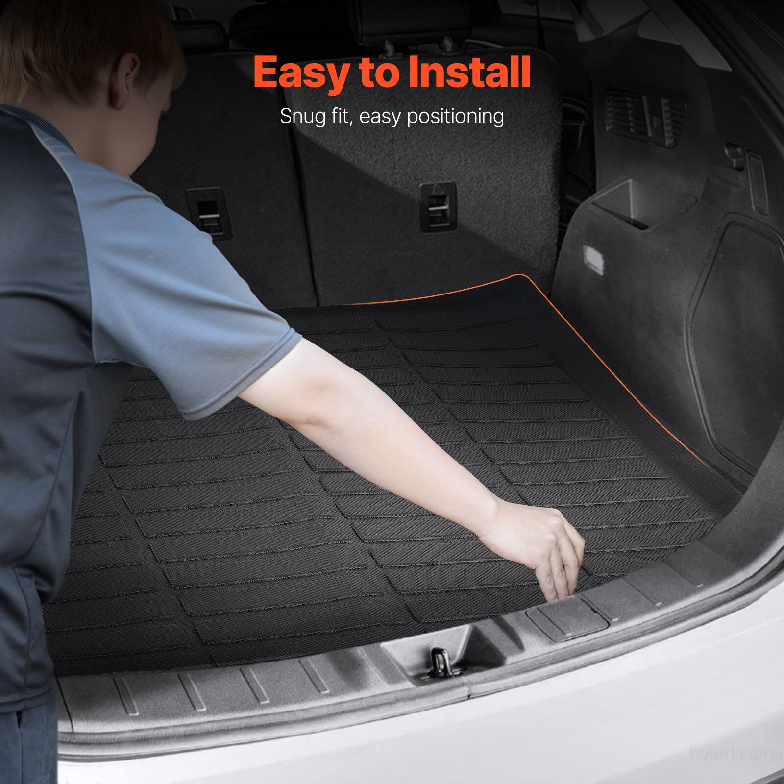 Easy to Install  
Snug fit, easy positioning