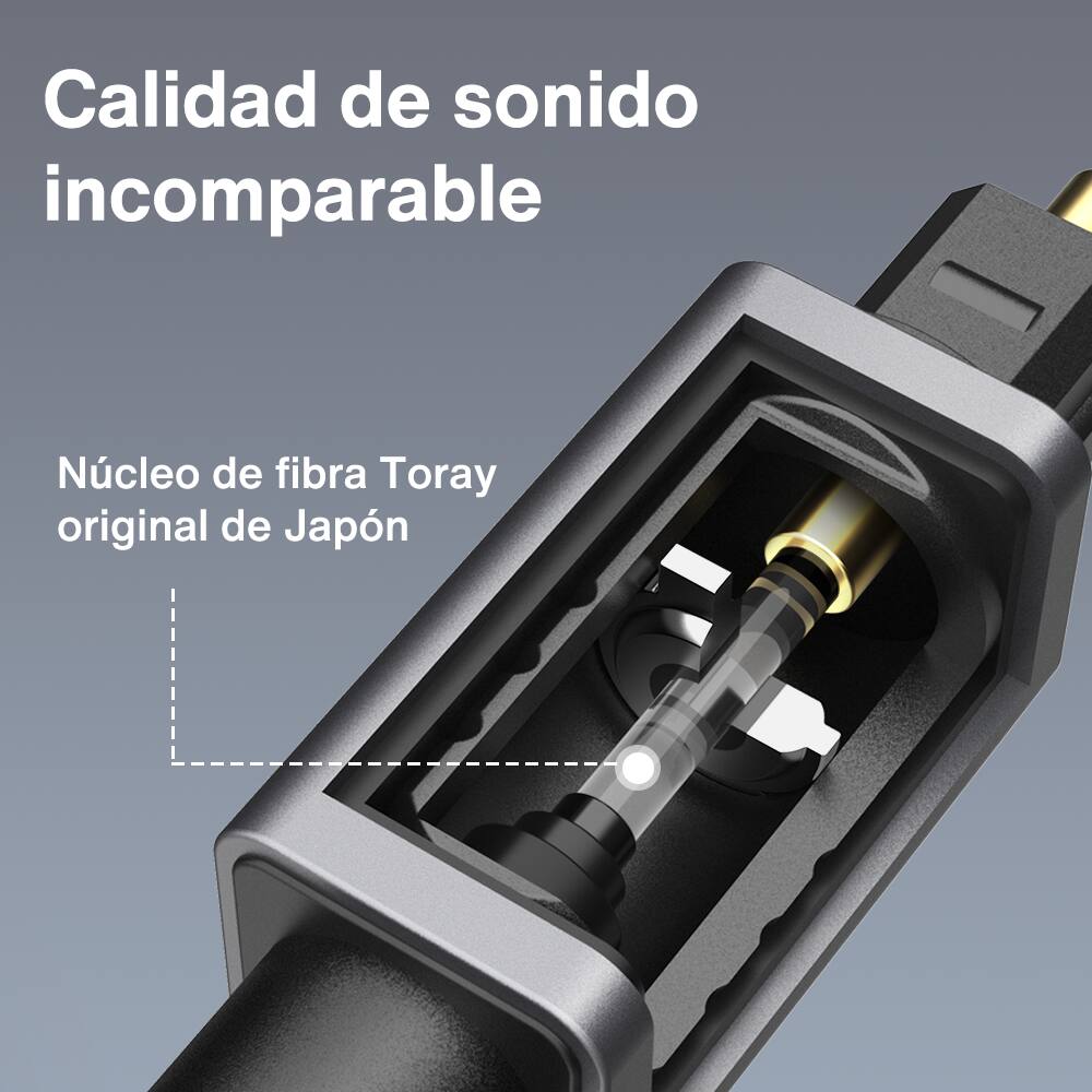 Calidad de sonido incomparable  
Núcleo de fibra Toray original de Japón