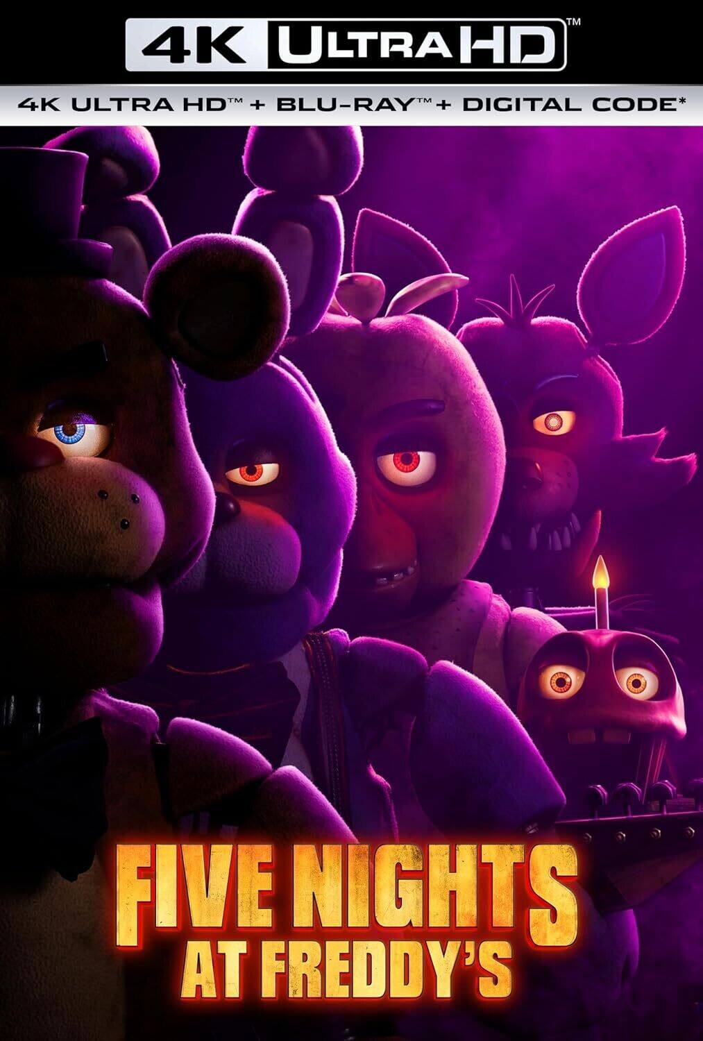 Front. Five Nights at Freddy's - 4K Blu-Ray.