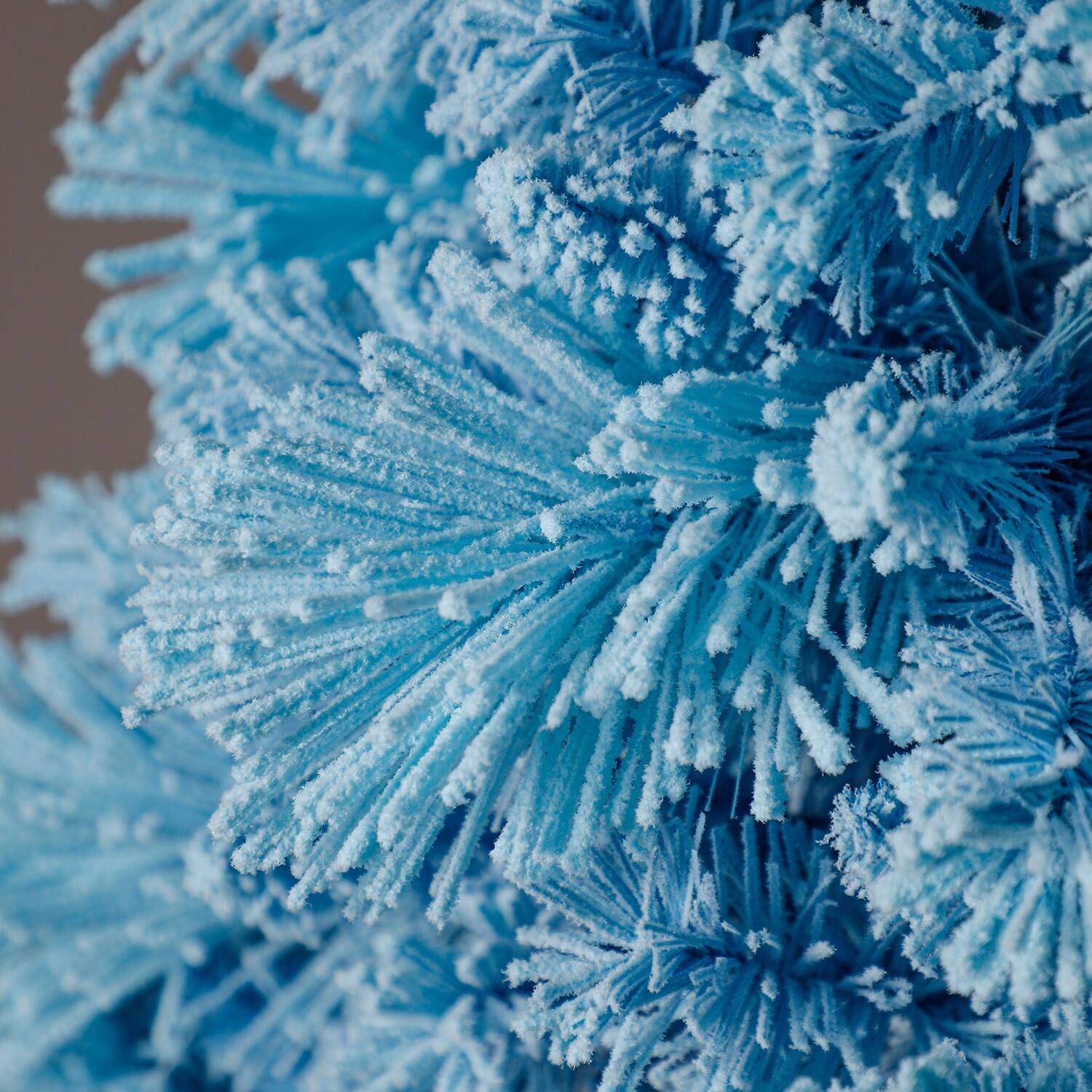 Alt View 5. Home Heritage - Home Heritage Snowdrift 6.5 Ft Pre-Lit Artificial Christmas Holiday Tree, Blue - Blue.