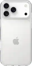 Front. Insignia™ - Hard-Shell Case for Apple iPhone 17 Pro Max - Clear.