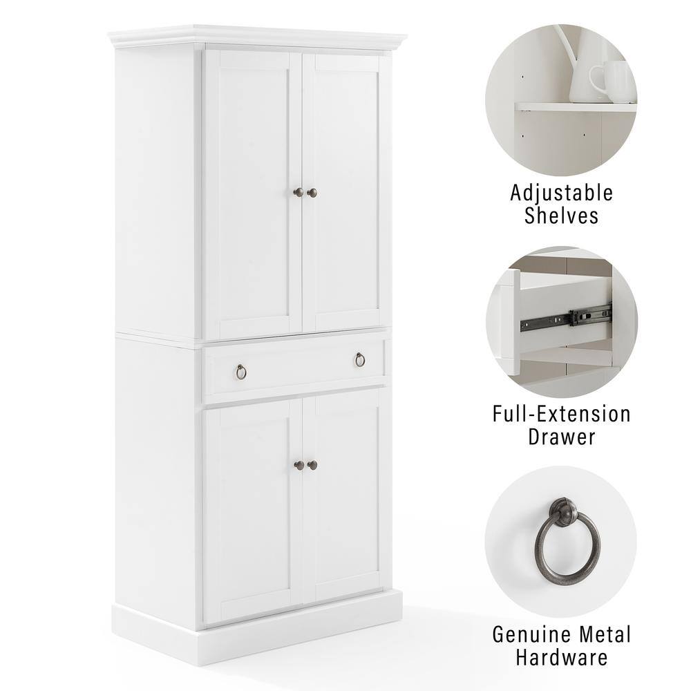 Adjustable Shelves  
Full-Extension Drawer  
Genuine Metal Hardware