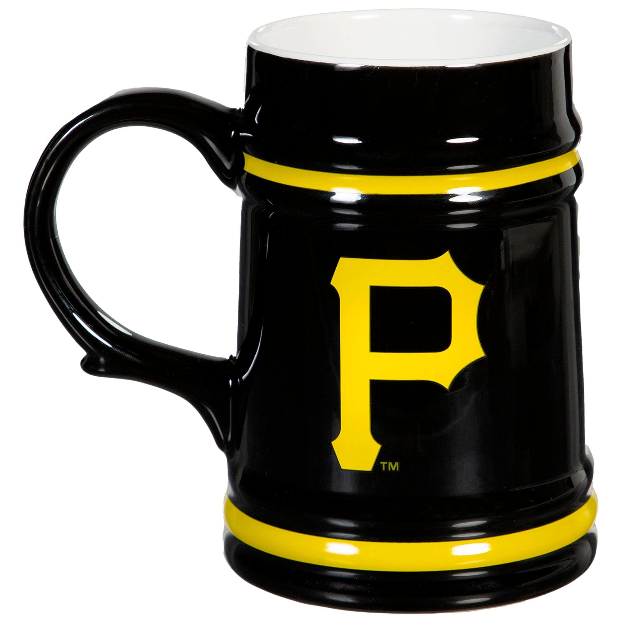Alt View 1. Evergreen Enterprises - Pittsburgh Pirates 24oz. Ceramic Stein Cup with Gift Box - Multicolor.