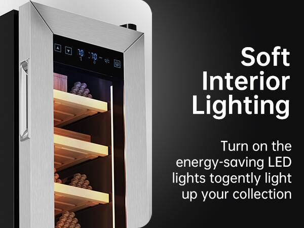 Soft Interior Lighting

Turn on the energy-saving LED lights to gently light up your collection