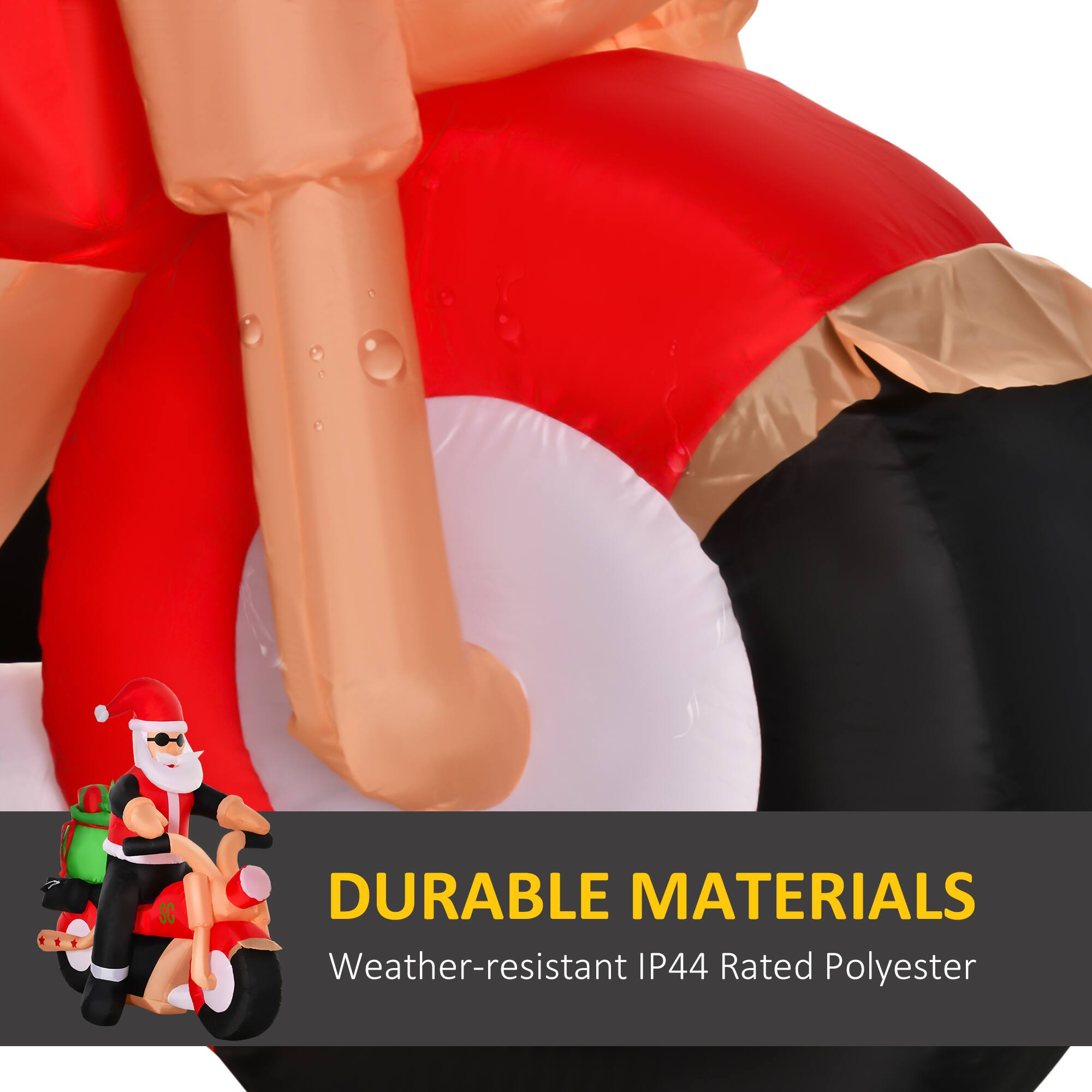DURABLE MATERIALS  
Weather-resistant IP44 Rated Polyester