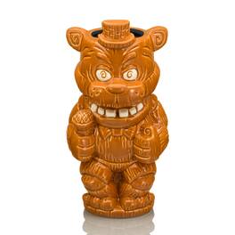 ThinkGeek - Geeki Tikis Five Nights At Freddy's Freddy Fazbear 16-Ounce Ceramic Mug - Orange