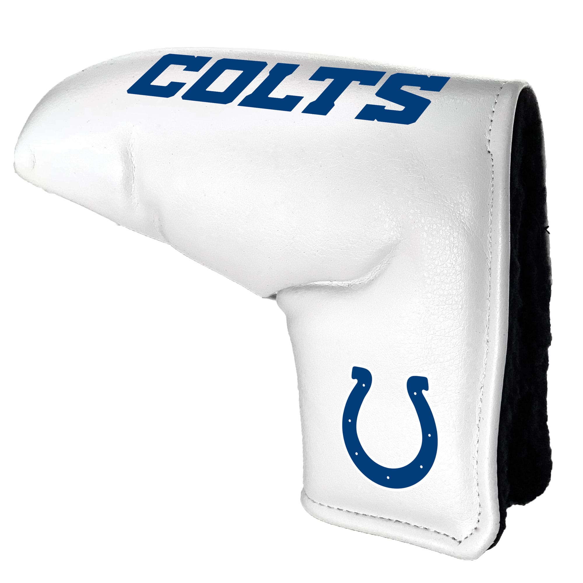 Front. Team Golf - Indianapolis Colts Tour Blade Putter Cover - White.