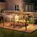 Alt View 4. Outsunny - 12' x 16' Outdoor Pergola, Wood Gazebo Grape Trellis with Stable Structure for Climbing Plant Support, Garden - Brown.
