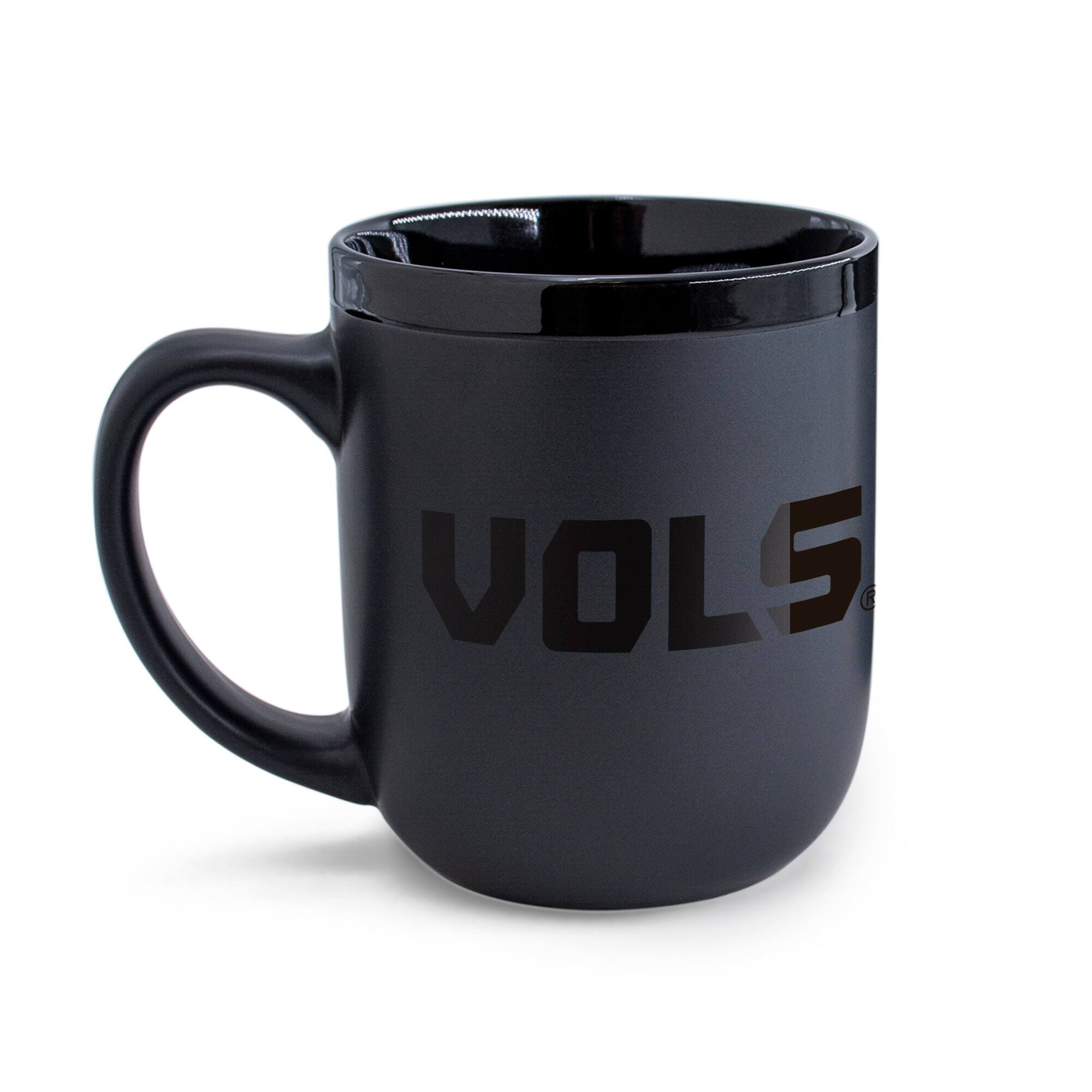 Alt View 2. WinCraft - Tennessee Volunteers 17oz. Ceramic Mug - Black.