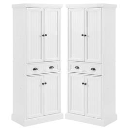 Crosley Furniture - Shoreline Kitchen Storage Pantry - White