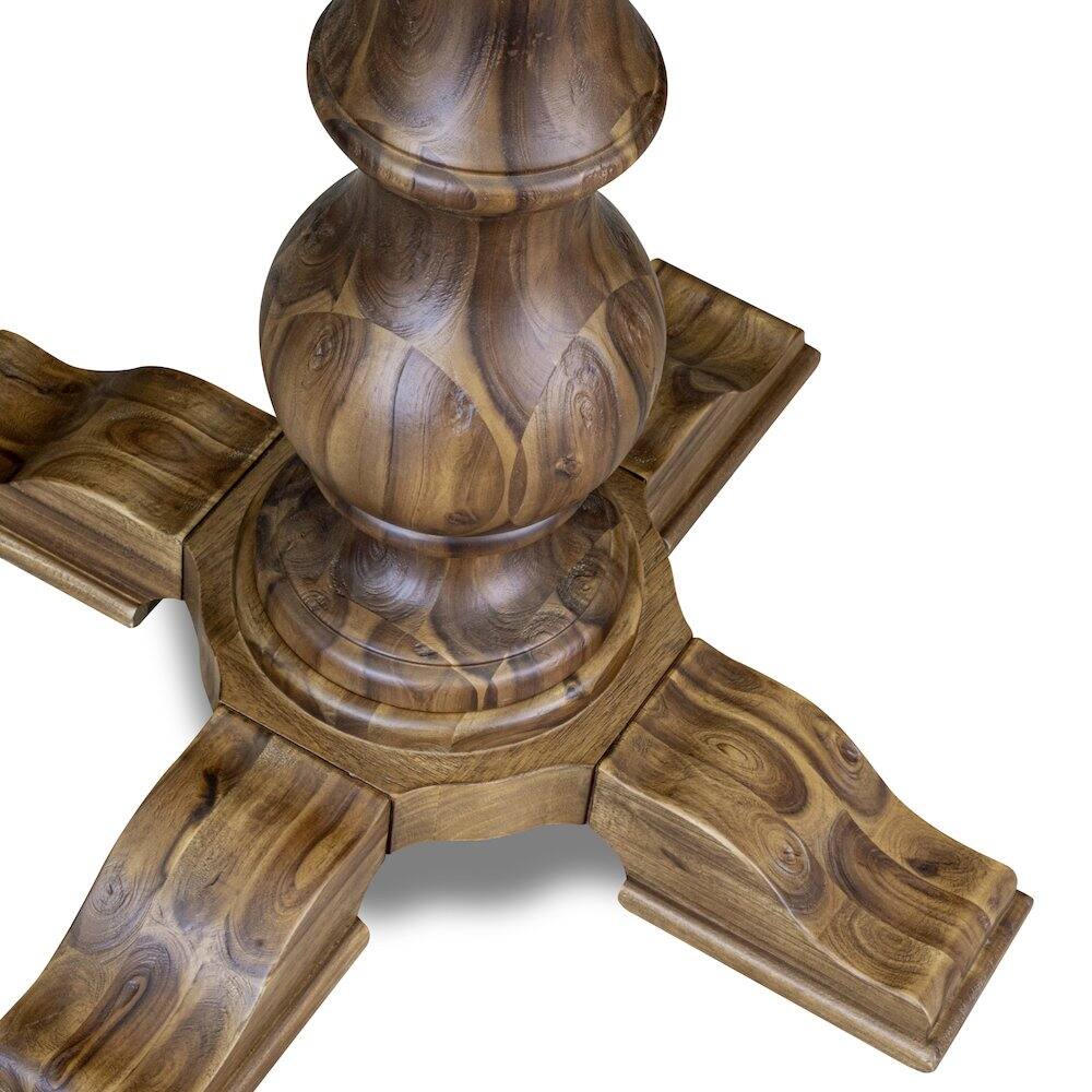 Alt View 3. East West Furniture - Wood Dining Table - Brown.