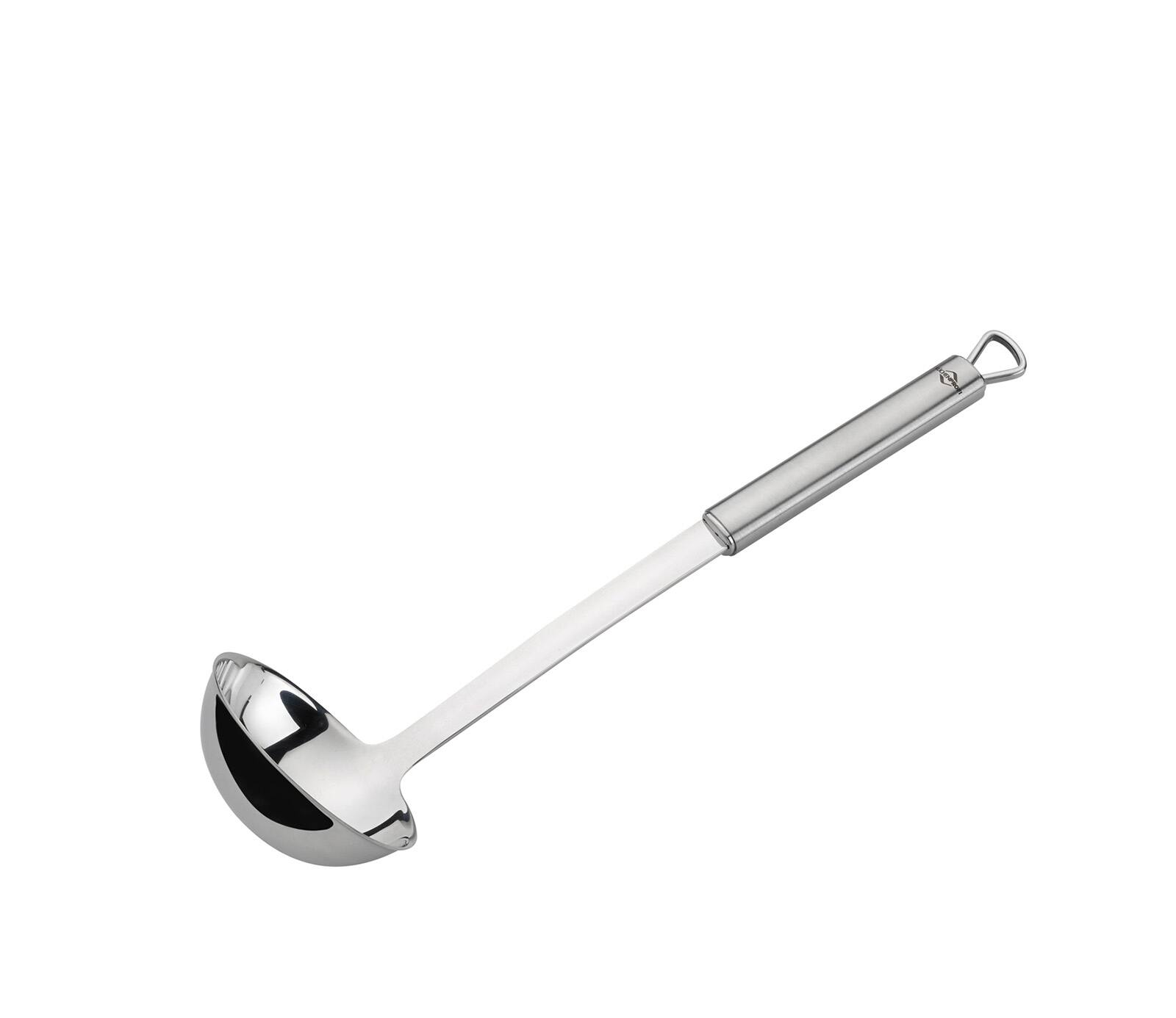 Front. Kuchenprofi - Parma Soup Ladle, 18/10 Stainless Steel, 4 fl. oz., 12.5-Inch - Silver.