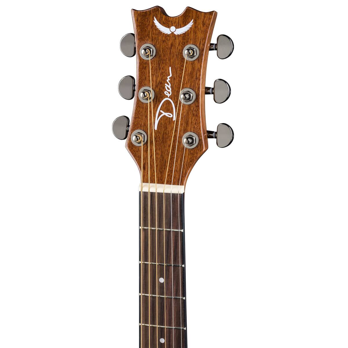 Alt View 5. Dean Guitars - Dean Guitars AXS Prodigy Acoustic Electric Guitar Pack, Gloss Natural with Deluxe Gigbag, Clip-On Tuner, Strap and 4x.