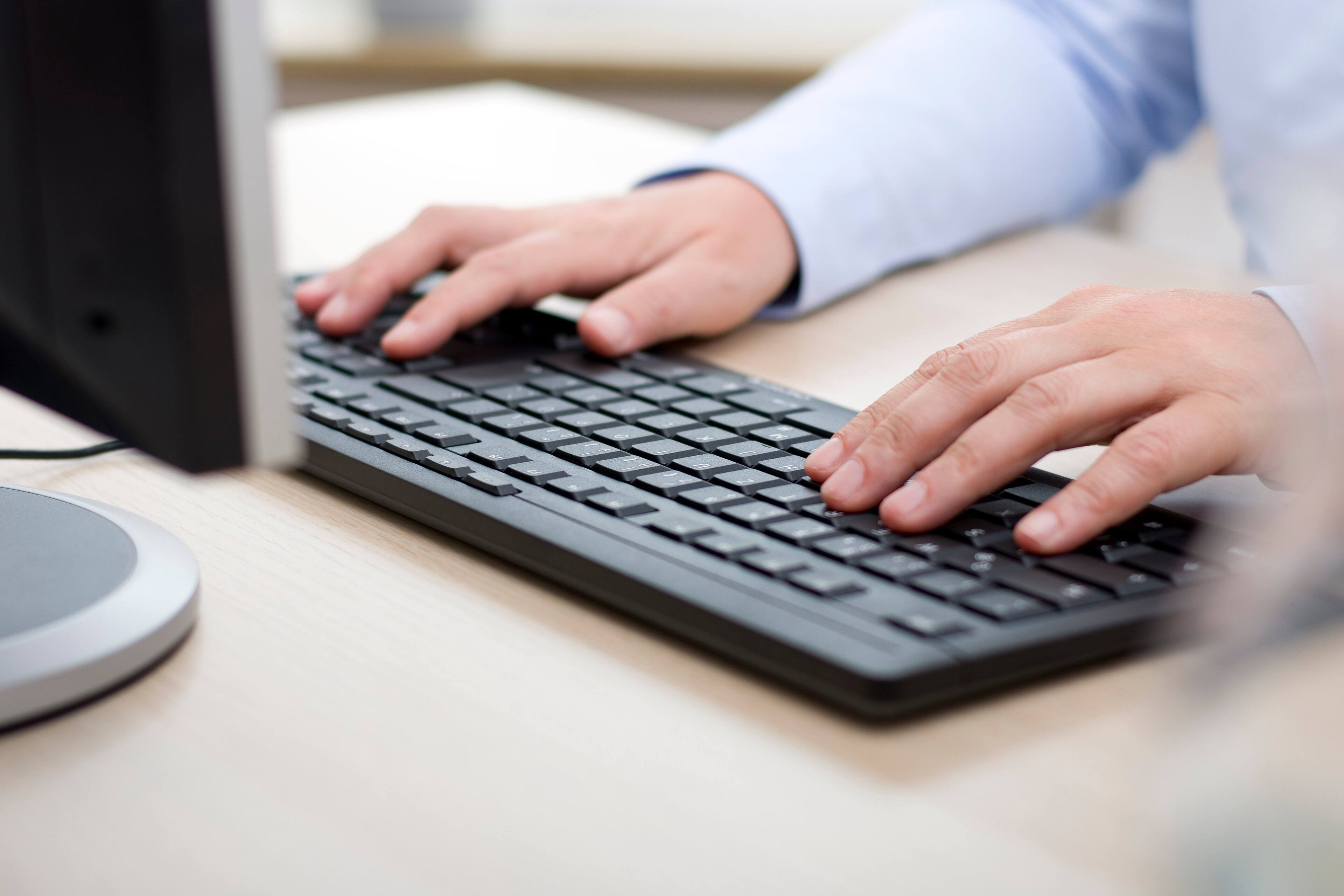Angle. CHERRY - Stream Wired Keyboard - Black.