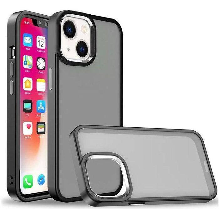 Entronix - iPhone 14 Case - Translucent Frosted Matte Design for Enhanced Protection - Black