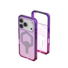 UAG - iPhone 18 Pro/iPhone 17 Pro Case with MagSafe, Anti-Yellowing, Air-Soft Corners, Clean Design Protective Cover, Plyo - Purple/Pink Ombre
