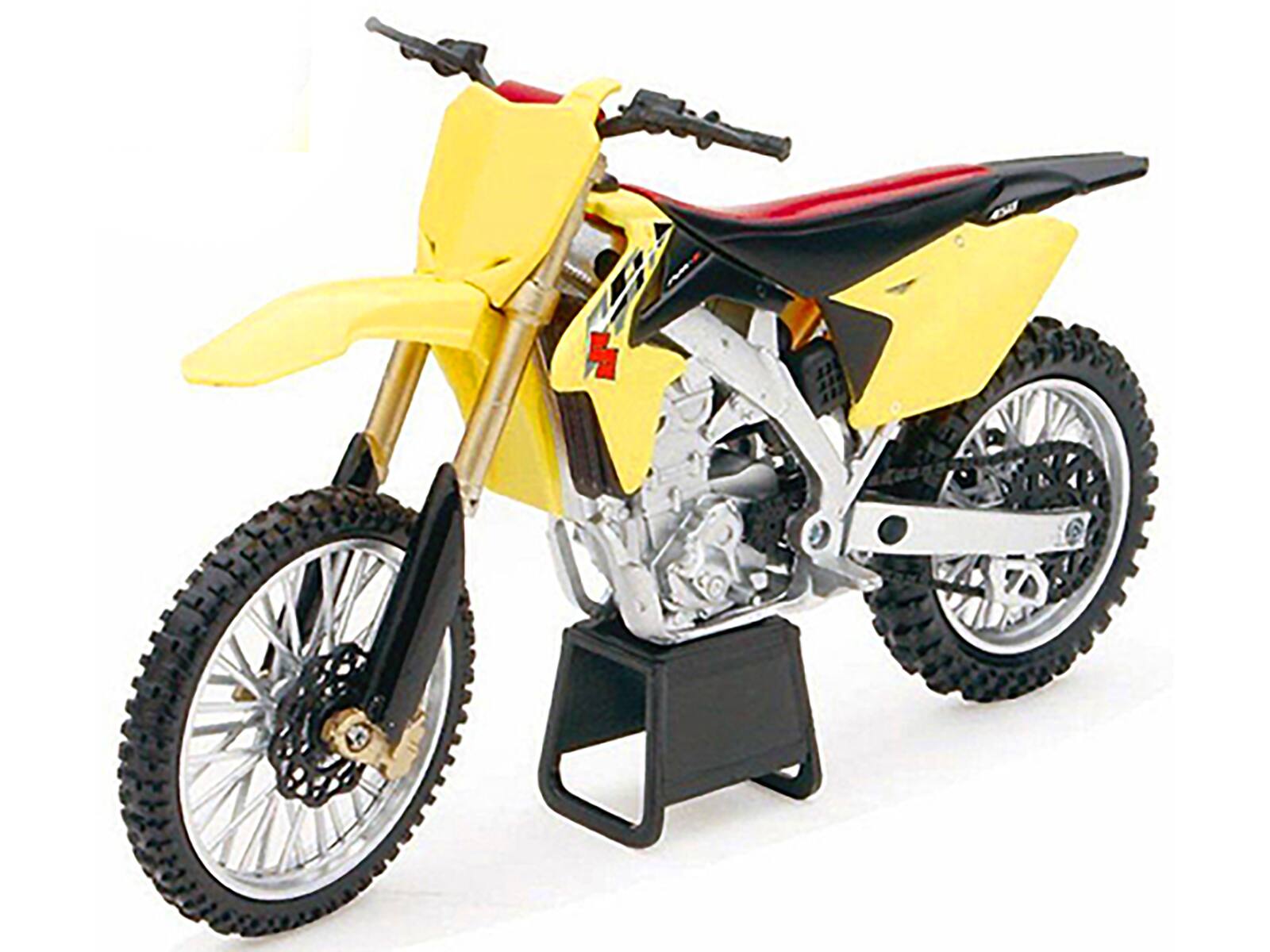 Alt View 1. New Ray - Suzuki RM-Z450 Yellow 1/12 Motorcycle Model by New Ray.
