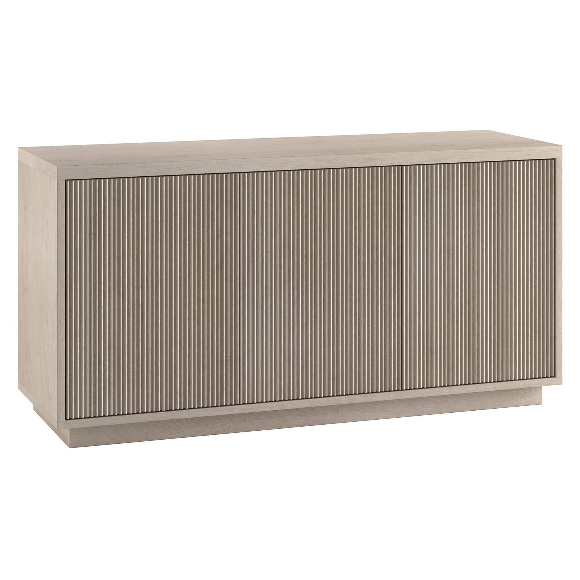 "Hudson&Canal - Hanson Rectangular Fluted TV Stand for TV's up to 55"" - Alder White" price history on PriceWatchPro